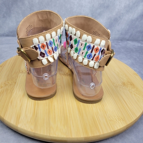 Mix No 6 Pompom Boho Fun Colorful beach comfy lightweight sandal Size 8‎ Women - Picture 9 of 14